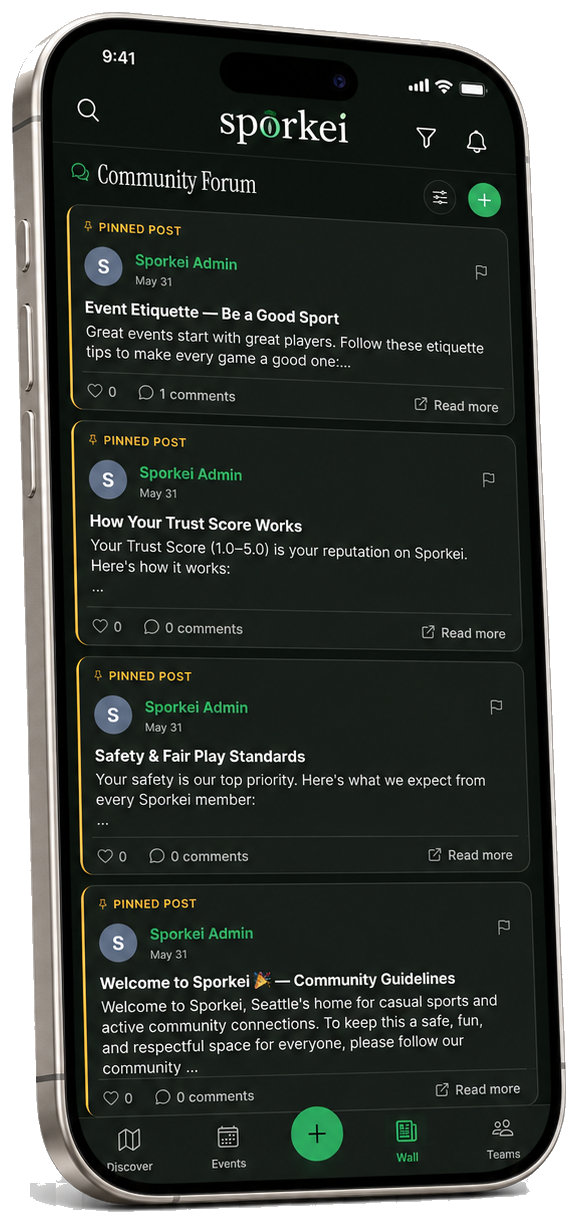 Sporkei community wall